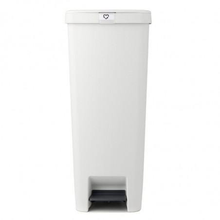 Кош за боклук с педал Brabantia StepUp 1005556, 40 л, Екологични материали, Голям отвор, Светлосив