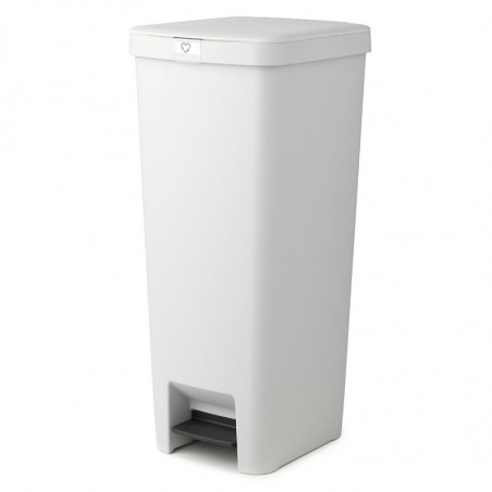 Кош за боклук с педал Brabantia StepUp 1005556, 40 л, Екологични материали, Голям отвор, Светлосив