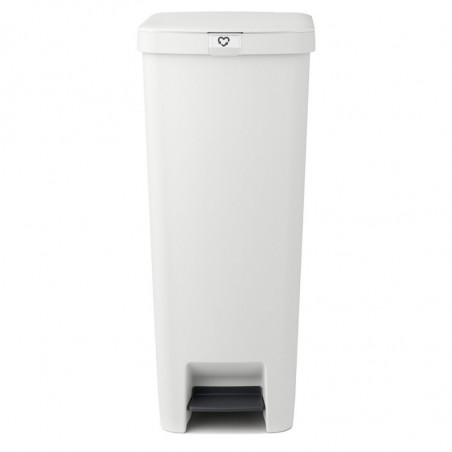 Кош за боклук с педал Brabantia StepUp 1005556, 40 л, Екологични материали, Голям отвор, Светлосив