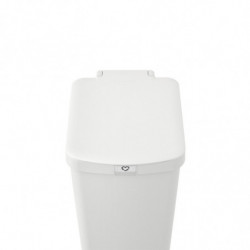 Кош за боклук с педал Brabantia StepUp 1005556, 40 л, Екологични материали, Голям отвор, Светлосив