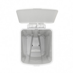 Кош за боклук с педал Brabantia StepUp 1005556, 40 л, Екологични материали, Голям отвор, Светлосив