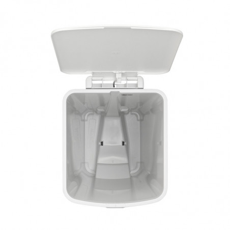 Кош за боклук с педал Brabantia StepUp 1005556, 40 л, Екологични материали, Голям отвор, Светлосив