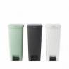 Кош за боклук с педал Brabantia StepUp 1005556, 40 л, Екологични материали, Голям отвор, Светлосив