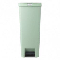 Кош за боклук с педал Brabantia StepUp 1005558, 40 л, Екологични материали, Голям отвор, Светлозелен