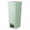 Кош за боклук с педал Brabantia StepUp 1005558, 40 л, Екологични материали, Голям отвор, Светлозелен