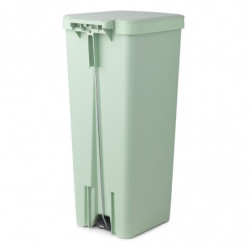 Кош за боклук с педал Brabantia StepUp 1005558, 40 л, Екологични материали, Голям отвор, Светлозелен