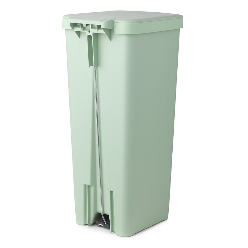Кош за боклук с педал Brabantia StepUp 1005558, 40 л, Екологични материали, Голям отвор, Светлозелен