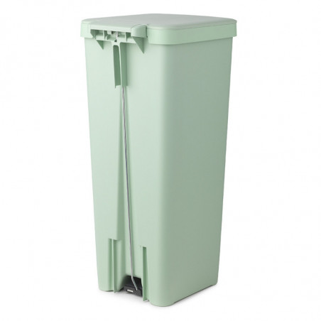 Кош за боклук с педал Brabantia StepUp 1005558, 40 л, Екологични материали, Голям отвор, Светлозелен