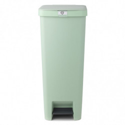 Кош за боклук с педал Brabantia StepUp 1005558, 40 л, Екологични материали, Голям отвор, Светлозелен