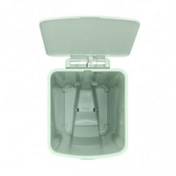 Кош за боклук с педал Brabantia StepUp 1005558, 40 л, Екологични материали, Голям отвор, Светлозелен