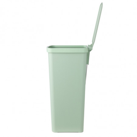 Кош за боклук с педал Brabantia StepUp 1005558, 40 л, Екологични материали, Голям отвор, Светлозелен