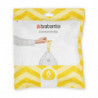 Торбички за кош Brabantia PerfectFit Sort&Go/Touch 1005560, Размер A , 3 л , 40 броя, Бял