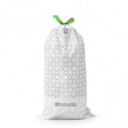 Торба за кош Brabantia PerfectFit NewIcon/Touch 1005570, Размер G, 23-30 л, 10 бр, Бял