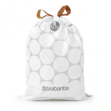 Торба за кош Brabantia PerfectFit NewIcon/Bo 1005581, Размер X, 10-12 л, 10 броя, Бял