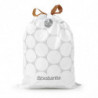 Торба за кош Brabantia PerfectFit NewIcon/Bo 1005581, Размер X, 10-12 л, 10 броя, Бял