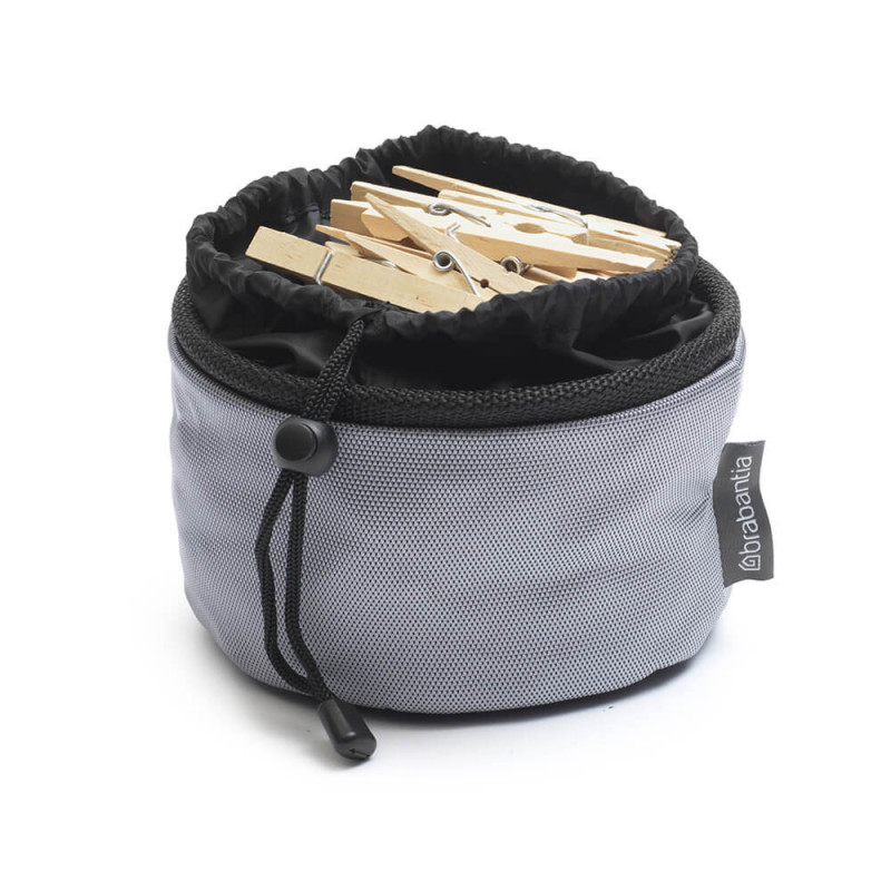 Чанта за щипки за дрехи Brabantia Compact 1005642, До 150 щипки, Устойчива на атмосферните условия, Сив