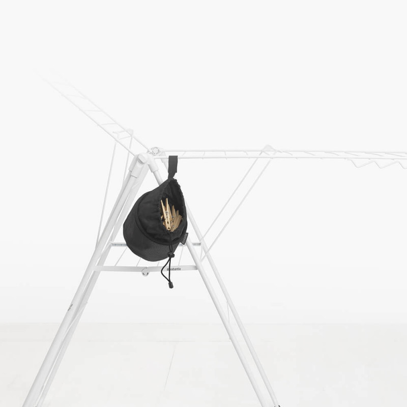 Чанта за щипки за дрехи Brabantia Compact 1005643, До 150 щипки, Устойчива на атмосферните условия, Черен