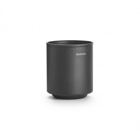 Стойка за четки за зъби Brabantia MindSet 1005684, Лесно почистване, Широк отвор, Минерално покритие, Тъмносив
