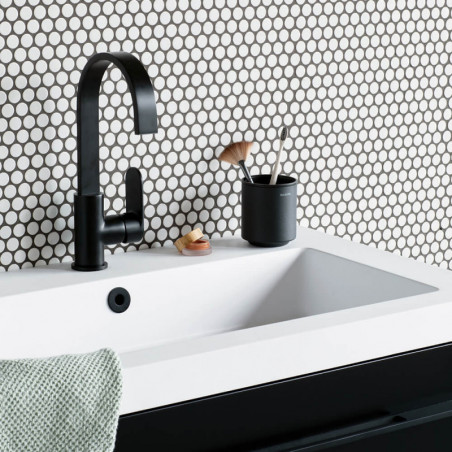 Стойка за четки за зъби Brabantia MindSet 1005684, Лесно почистване, Широк отвор, Минерално покритие, Тъмносив