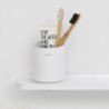 Стойка за четки за зъби Brabantia MindSet 1005685, Лесно почистване, Широк отвор, Минерално покритие, Бял