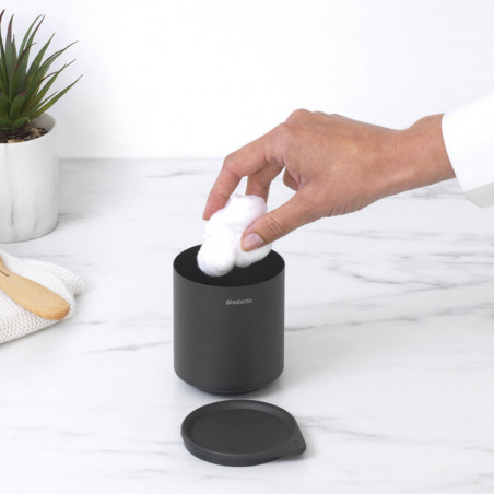 Кутия за аксесоари за баня Brabantia MindSet Mineral 1005686, Противоплъзгаща основа, Минерално покритие, Сив
