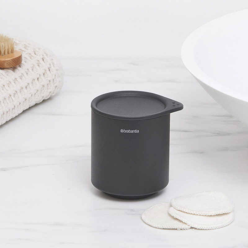 Кутия за аксесоари за баня Brabantia MindSet Mineral 1005686, Противоплъзгаща основа, Минерално покритие, Сив