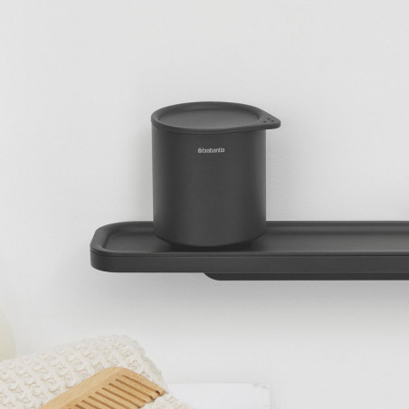 Кутия за аксесоари за баня Brabantia MindSet Mineral 1005686, Противоплъзгаща основа, Минерално покритие, Сив