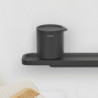 Кутия за аксесоари за баня Brabantia MindSet Mineral 1005686, Противоплъзгаща основа, Минерално покритие, Сив