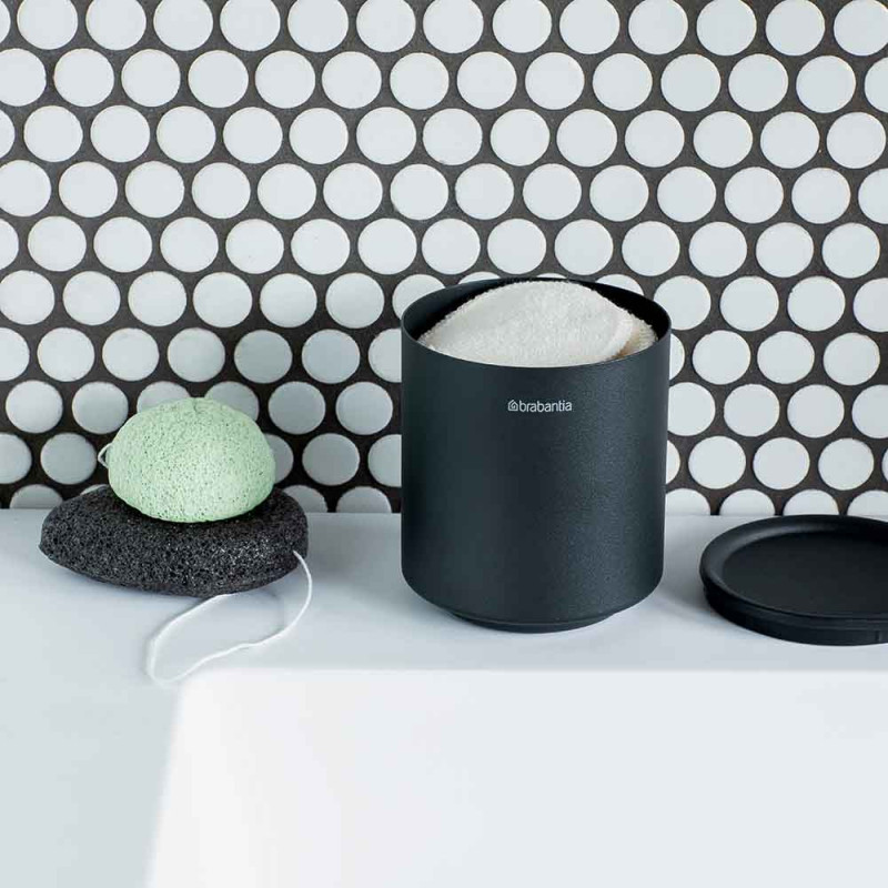 Кутия за аксесоари за баня Brabantia MindSet Mineral 1005686, Противоплъзгаща основа, Минерално покритие, Сив