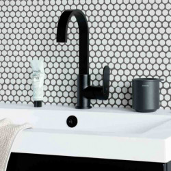 Кутия за аксесоари за баня Brabantia MindSet Mineral 1005686, Противоплъзгаща основа, Минерално покритие, Сив