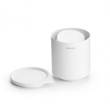 Кутия за аксесоари за баня Brabantia MindSet Mineral 1005687, Противоплъзгаща основа, Минерално покритие, Бял