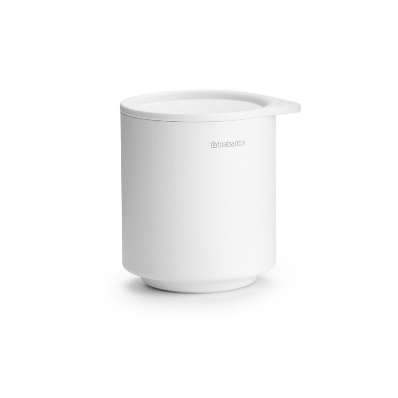 Кутия за аксесоари за баня Brabantia MindSet Mineral 1005687, Противоплъзгаща основа, Минерално покритие, Бял