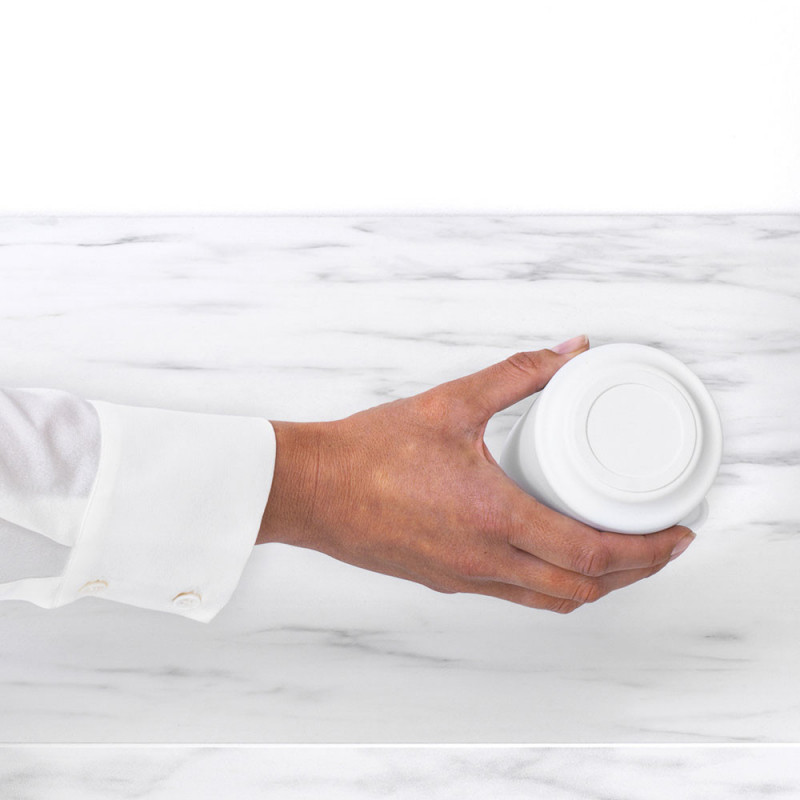 Кутия за аксесоари за баня Brabantia MindSet Mineral 1005687, Противоплъзгаща основа, Минерално покритие, Бял