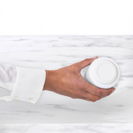 Кутия за аксесоари за баня Brabantia MindSet Mineral 1005687, Противоплъзгаща основа, Минерално покритие, Бял