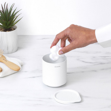 Кутия за аксесоари за баня Brabantia MindSet Mineral 1005687, Противоплъзгаща основа, Минерално покритие, Бял