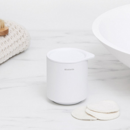 Кутия за аксесоари за баня Brabantia MindSet Mineral 1005687, Противоплъзгаща основа, Минерално покритие, Бял