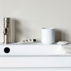 Кутия за аксесоари за баня Brabantia MindSet Mineral 1005687, Противоплъзгаща основа, Минерално покритие, Бял