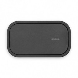 Кошче за отпадъци за баня Brabantia MindSet 1005688, Минерално покритие, Люлеещ се капак, Тъмносив