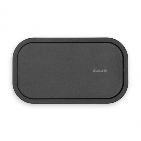 Кошче за отпадъци за баня Brabantia MindSet 1005688, Минерално покритие, Люлеещ се капак, Тъмносив