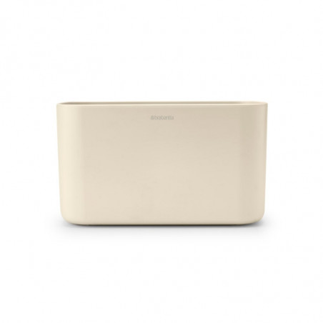 Кутия за аксесоари за баня Brabantia ReNew 1006270, Устойчива на корозия, Вътрешен разделител, Противоплъзгаща основа, Бежов
