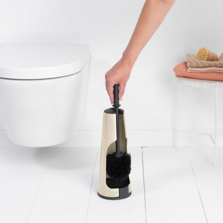 Четка за тоалетна Brabantia ReNew 1006277, 42 см, Дискретен дизайн, Бежов