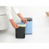 Кош за боклук Brabantia Bo Small 1006626, 4 л, Плавно и безшумно отваряне, Противоплъзгаща основа, Светлосин