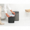 Кош за боклук Brabantia Bo Small 1006628, 7 л, Плавно и безшумно отваряне, Противоплъзгаща основа, Сив