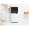Кош за боклук Brabantia Bo Small 1006633, 12 л, Безшумно и плавно отваряне, Противоплъзгаща основа, Бял
