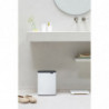 Кош за боклук Brabantia Bo Small 1006633, 12 л, Безшумно и плавно отваряне, Противоплъзгаща основа, Бял