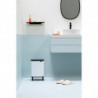 Кош за боклук Brabantia Bo Small Hi 1006647, 12 л, Плавно и безшумно отваряне, Противоплъзгаща основа, Бял