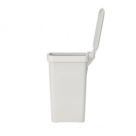 Кош за боклук с педал Brabantia StepUp 1008476, 10 л, Екологични материали, Голям отвор, Светлосив