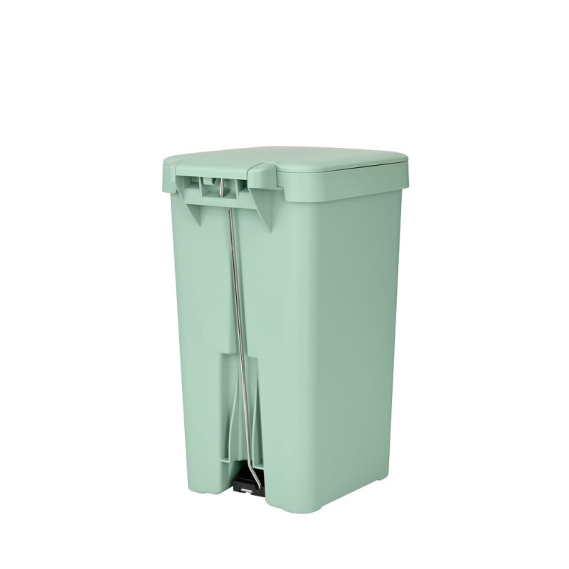 Кош за боклук с педал Brabantia StepUp 1008481, 16 л, Екологични материали, Голям отвор, Светлозелен