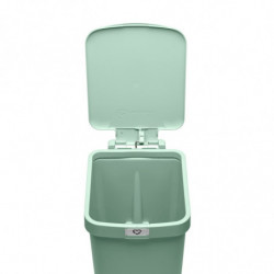 Кош за боклук с педал Brabantia StepUp 1008481, 16 л, Екологични материали, Голям отвор, Светлозелен