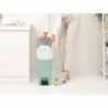 Кош за боклук с педал Brabantia StepUp 1008481, 16 л, Екологични материали, Голям отвор, Светлозелен